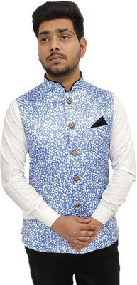 ALJAAMI Printed Men Waistcoat