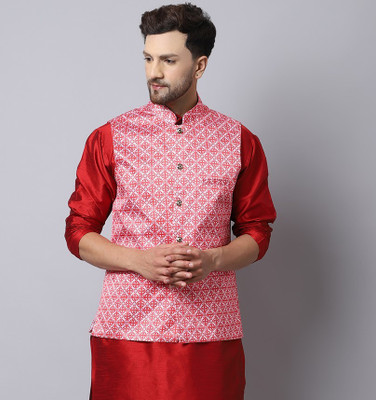 BANHUSSAIN Printed Men Waistcoat