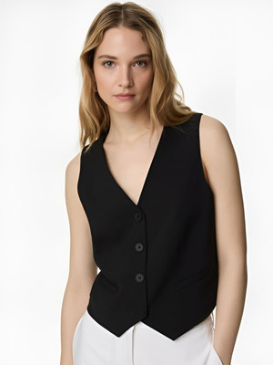 PERFECT PRODUCTIONS Solid Women Waistcoat