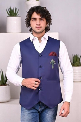HouseOfCommon Solid Men Waistcoat