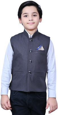seetoo Self Design Boys Waistcoat