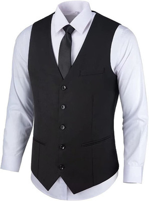 Swara Craft Solid Men Waistcoat