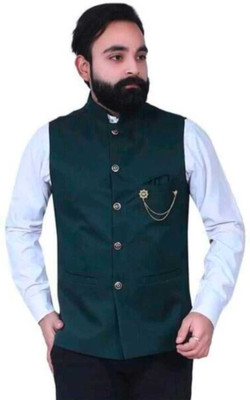 maksud enterprise Sleeveless Solid Men Jacket