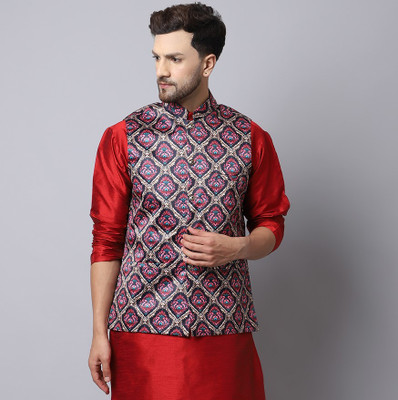 BANHUSSAIN Printed Men Waistcoat