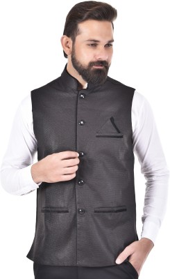 DUNDUBHI Solid Men Waistcoat