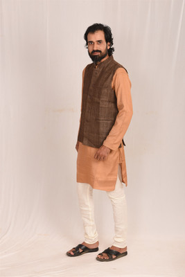 Jharcraft Solid Men Waistcoat