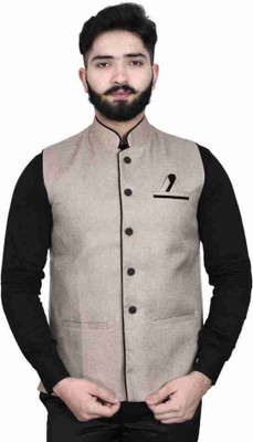 yaa traders Solid Men Waistcoat