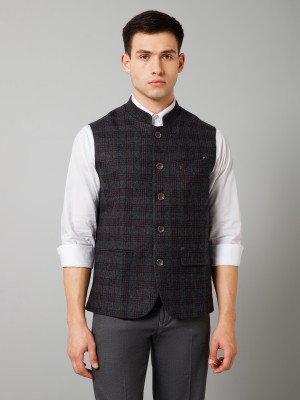 CANTABIL Checkered Men Waistcoat