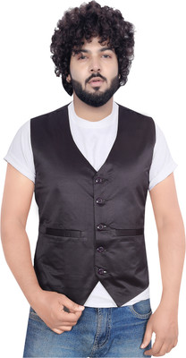 Abc Garments Solid Men Waistcoat