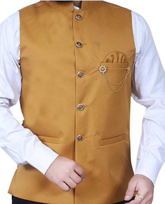 maksud enterprise Solid Men Waistcoat