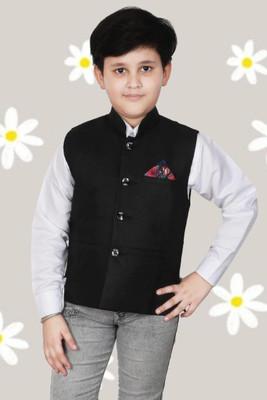 best smart choice Solid Boys Waistcoat