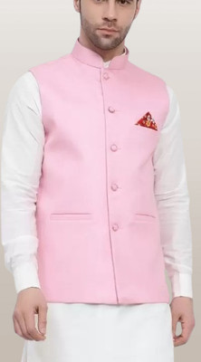 Eliq Solid Men Waistcoat