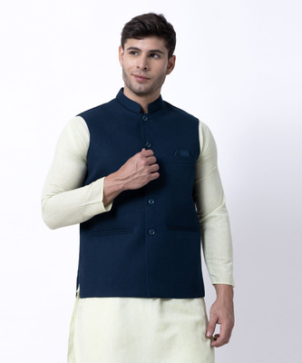 trend tide Solid Men Waistcoat