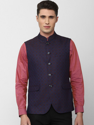 PETER ENGLAND Self Design Men Waistcoat