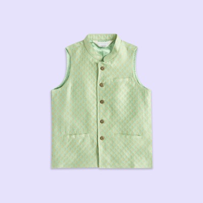 Indus Route by Pantaloons Printed Boys Waistcoat