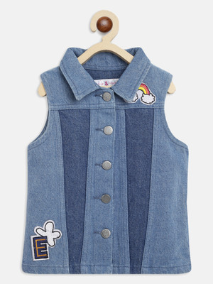 TALES & STORIES Solid Girls Waistcoat
