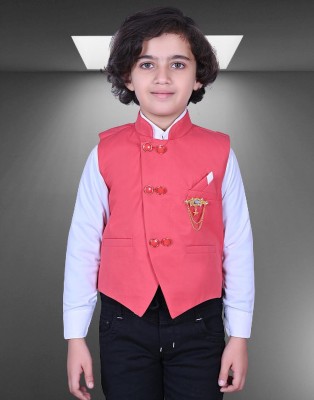 ATLY Solid Boys Waistcoat