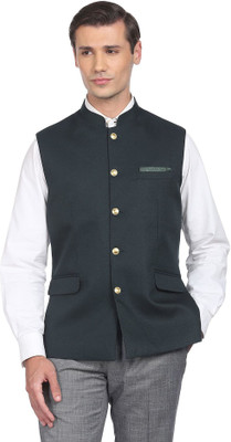 AD by Arvind Solid Men Waistcoat
