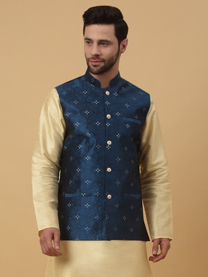 kraft india Printed Men Waistcoat