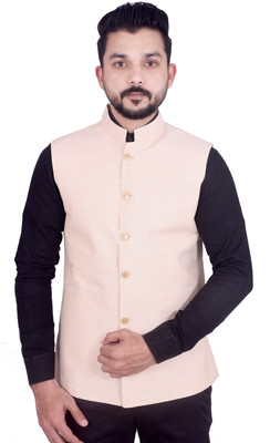 W S TEXTILE Solid Men Waistcoat