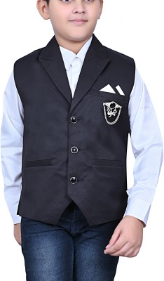 Kyraa Solid Boys Waistcoat