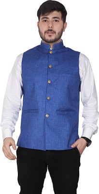 SEMINO Solid Men Waistcoat