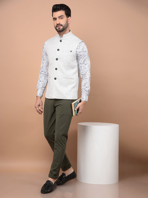 CRIMSOUNE CLUB Solid Men Waistcoat