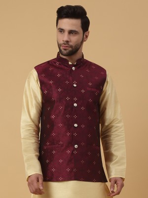 kraft india Printed Men Waistcoat