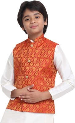 kraft india Self Design Boys Waistcoat