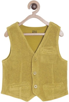 MINI KLUB Self Design Baby Boys Waistcoat