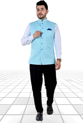 KottonKnot Solid Men Waistcoat