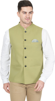 WAGREOUTFIT Solid Men Waistcoat