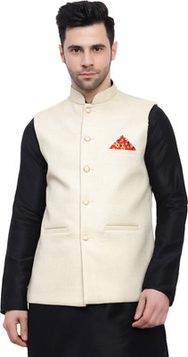 TREWSD Self Design Men Waistcoat