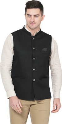 WAGREOUTFIT Solid Men Waistcoat