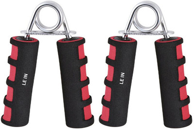 LE IN Soft Handle Hand-Muscle Developer Wrist Developer Hand Grip/Fitness Grip(Red, Silver, Black)
