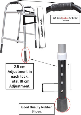 coredeal ADULT WALKER (00- BLACK WALKER)) Walking Stick
