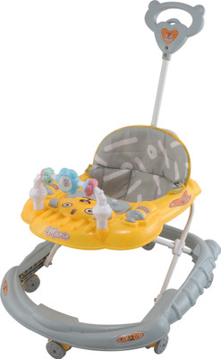 smallfoottoys Musical 3-in-1 Walker With Parent Rod(Yellow)