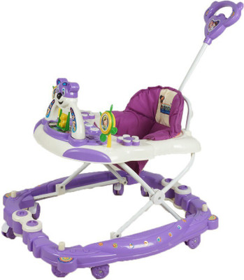 Panda Creation Musical 2-in-1 Walker With Parent Rod(Purple)