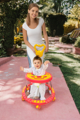 Santoz Musical Activity Walker With Parent Rod(Red)