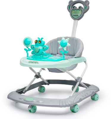 ODELEE Musical Activity Walker With Parent Rod(Grey, Green)
