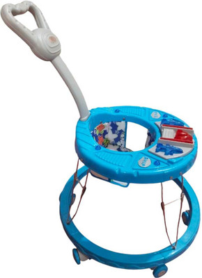 maaluv Musical 3-in-1 Walker With Parent Rod(Blue)