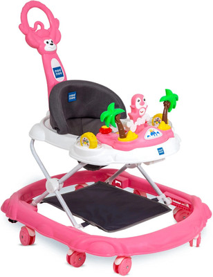 MeeMee Musical Activity Walker With Parent Rod(Pink)