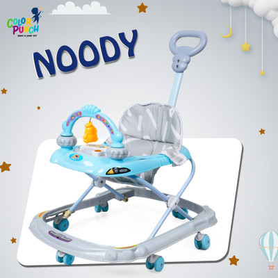 Colorpunch Musical 3-in-1 Walker With Parent Rod(Blue)