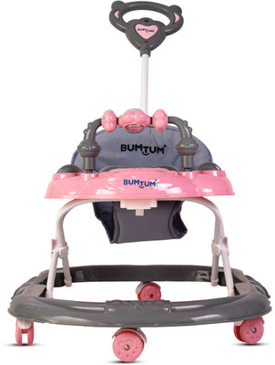 BUMTUM Musical Activity Walker With Parent Rod(Grey)
