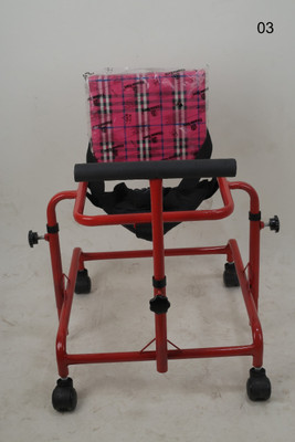 KAVISH SURGICAL INDUSTRIES KSI 2-in-1 Walker With Parent Rod(Red)