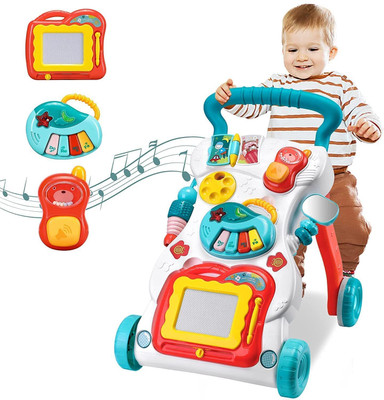 arthasya Musical Activity Walker With Parent Rod(Multicolor)