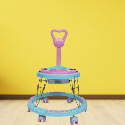 Santoz Musical Activity Walker With Parent Rod(Blue)