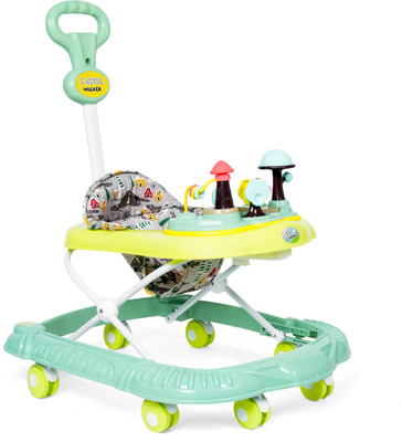JoyRide Musical Activity Walker With Parent Rod(Green)