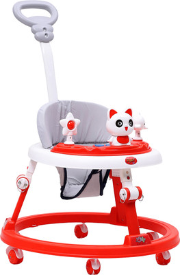 Dash Musical Activity Walker With Parent Rod(Red)