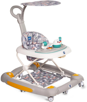 MeeMee Musical Activity Walker With Parent Rod(Grey)
